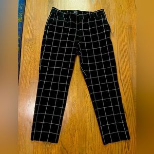 Black pants white stripes from the Gap